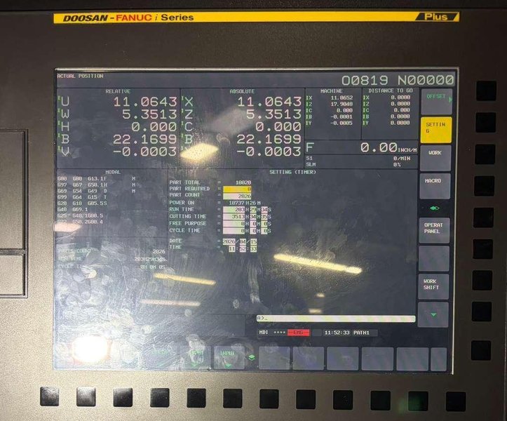 Doosan Puma 2600SYII CNC Lathe – 2021 C Axis Live Tooling, Sub Spindle, Y Axis