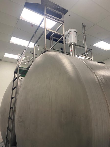 4,500 Gallon Trinity Industries Stainless Steel Holding Tank, 1991 – Admix Rotosolver High Shear Mixing System