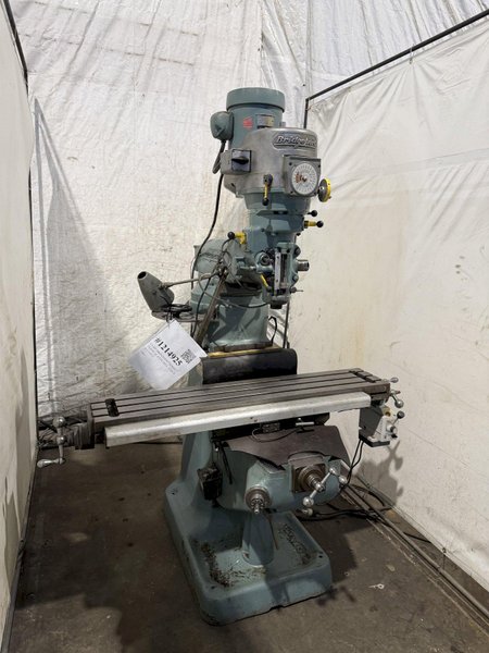 1.5 HP BRIDGEPORT SERIES 1 VERTICAL KNEE MILL. STOCK # 1214925