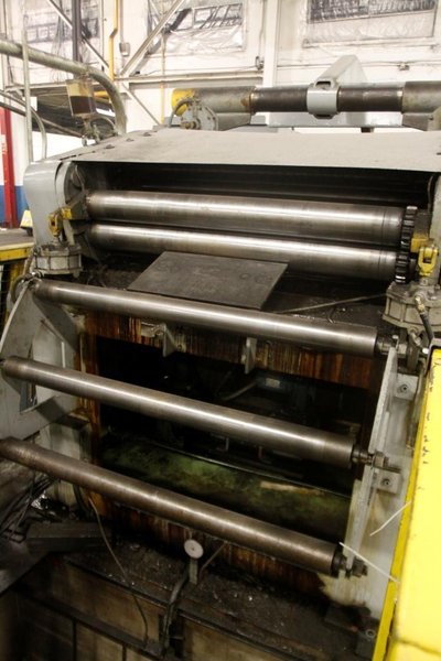 20000# X 42&#039; X .060&#039; AUTOMATIC FEED COIL REEL, CAR, &amp; STRAIGHTENER: #64