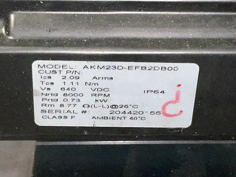 KOLLMORGEN ELECTRIC CYLINDER  -  EC3-X-15-05B-300-MF2-FT1E-IDR60C