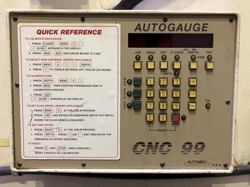 140 TON X 12' WYSONG MODEL #THS140-144 HYDRAULIC PRESS BRAKE: STOCK #18665