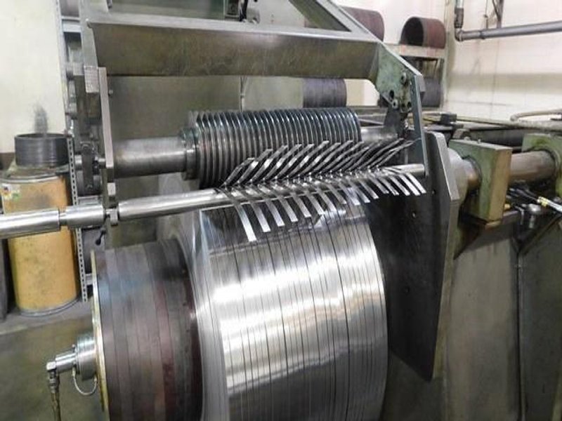 Used 26" RUESCH SLITTING LINE WITH SLIP CORE RECOILERS Stock #14210