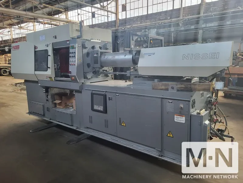 154 TON 8.6 OZ NISSEI MODEL FN3000-25A INJECTION MOLDING MACHINE MFG 1998