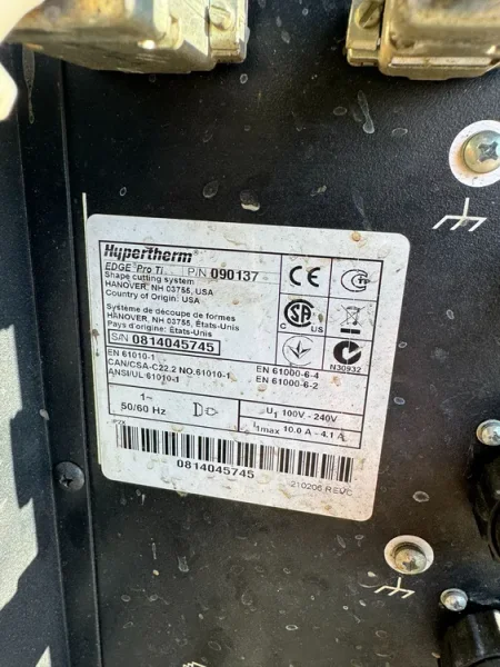 Used 2014 Koike Aronson Monograph Extreme 5' x 12' 105 Amp CNC Plasma Cutter