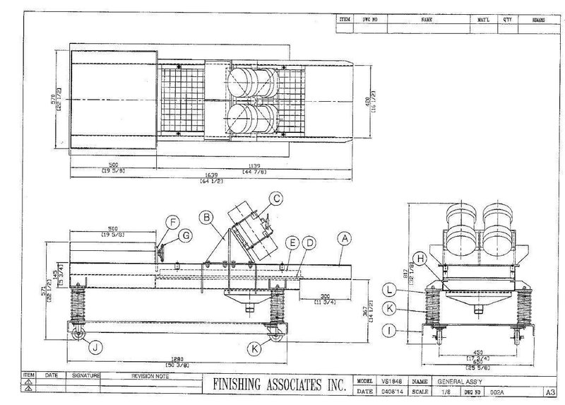 Finishing Associates B200 Centrifugal Barrel Finishing Systems