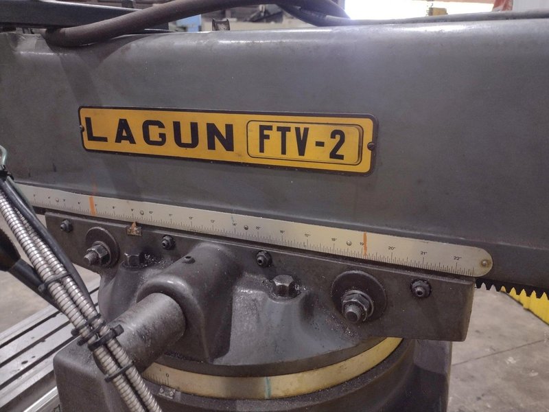 3 HP LAGUN MODEL #FTV-2 VERTICAL RAM TYPE KNEE MILL WIGH DRO &amp; POWER FEED  : YOBRO 25403