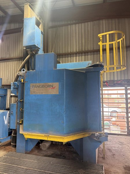 72” TABLE PANGBORN MODEL 6LK-7 ROTOBLAST SHOT BLAST MACHINE: YOBRO #25134