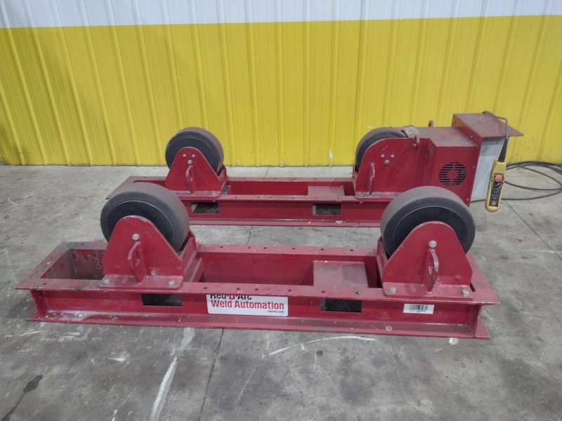 10,000 LB 5 TON RED-D-ARC MODEL #CR5 TANK TURNING ROLLS, POWER &amp; IDLER 110V POWER: YOBRO #24746