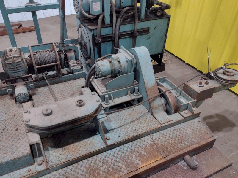 STAR ENGINEERING MODEL #S-3-7 HYDRAULIC POWERED RAIL TRANSFER CART WITH WINCH: STOCK #18491