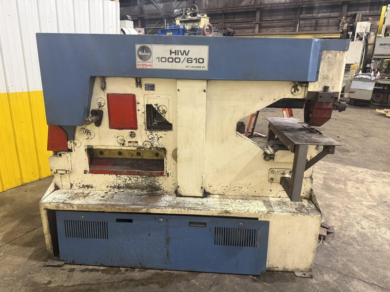 110 TON MUBEA MODEL #HIW 1000/610 HYDRAULIC IRONWORKER: YOBRO #25673