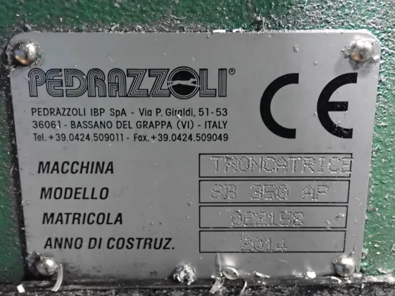 PEDRAZZOLI 12" AUTOMATIC CIRCULAR COLD SAW   -  SB 350 AP
