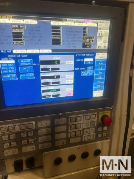 720 TON 126 OZ TOSHIBA MODEL ISGT720 INJECTION MOLDING MACHINE MFG 1996