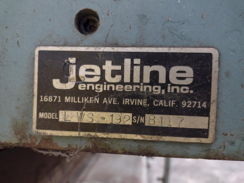 16' JETLINE ENGINEERING MODEL #LWS-192 LONGITUDINAL EXTERNAL SEAM WELDER : YOBRO #25752