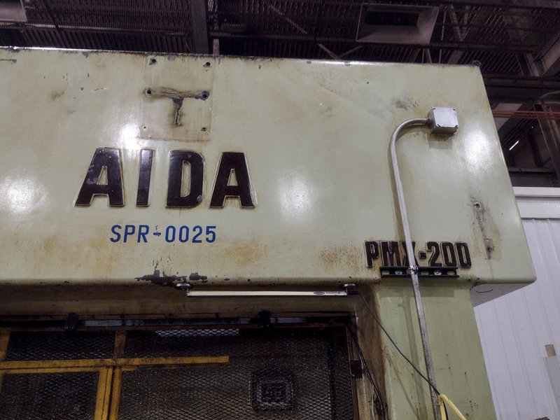 220 TON AIDA MODEL #PMX-LS-200H SSDC STRAIGHT SIDE PRESS, 7.87" STROKE: STOCK #22214