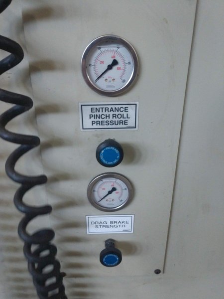 36" COE MODEL #CPRF-S336 POWERED FEED UP COIL TENSION STAND: STOCK #14310