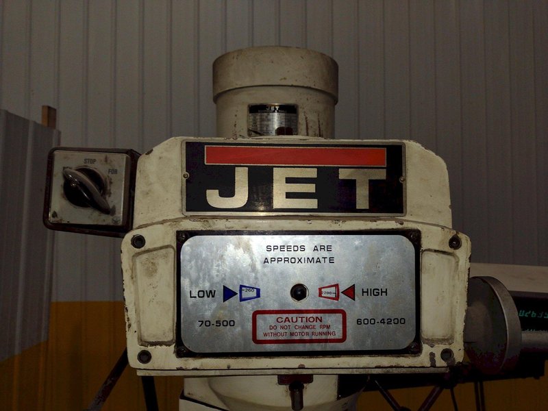 3 HP JET MODEL #JTM-1054 VERTICAL RAM TYPE MILL: STOCK #22336