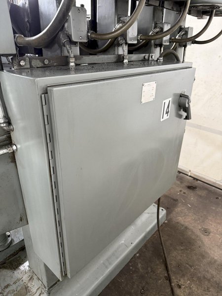 6-SPINDLE ALLEN VARIABLE-SPEED GANG DRILL PRESS. STOCK # 0550325