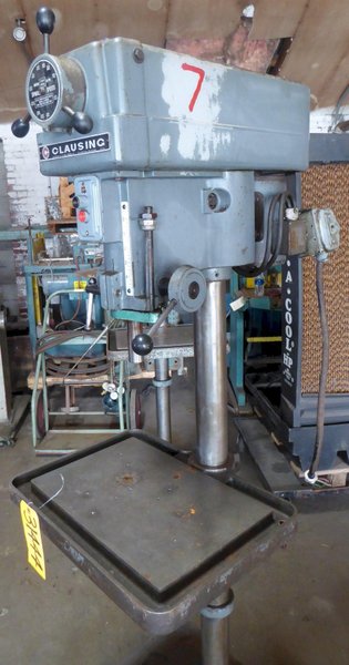 15&quot; Clausing Single Spindle Drill, Floor Model, V-Speed, 3/4 HP