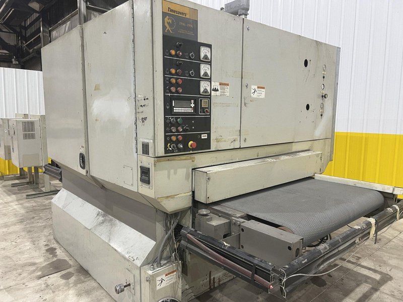 52&quot;  X 40 HP TIMESAVER MODEL #252-301C 3 HEAD BELT GRINDER SANDER, 1997: STOCK 20032