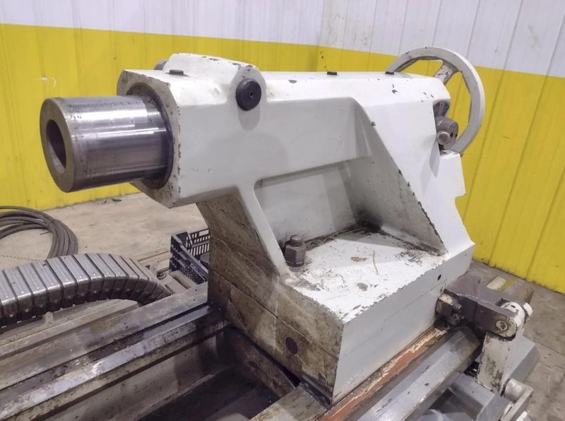35" X 120" WILLIS PK35 HOLLOW SPINDLE ENGINE LATHE 10" HOLE. STOCK # 0547226