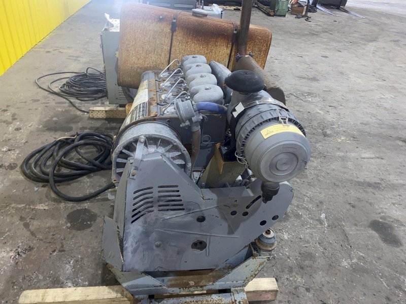 53 TON (107,500 LBS) BUSHMAN MODEL #MT420 TELESCOPING MAGNETIC SPREADER LIFTING BEAM  W/ OHIO MAGNETICS DIESEL GENERATOR: STOCK #20420