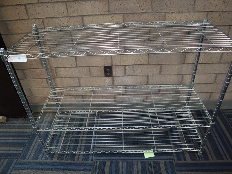 Wire Rack Unit with 3 Adjustable Shelves- Auction Item