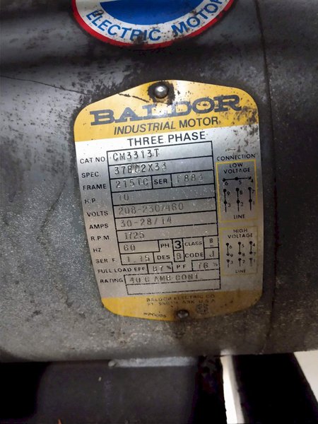 20,000 LB 10 TON X 36&quot; IOWA PRECISION MODEL #UCR20-36 MOTORIZED UNCOILER COIL REEL STOCK #3187