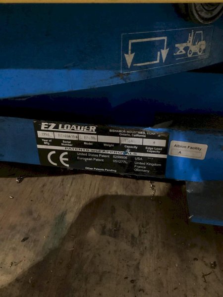 BISHAMON EZ-30 SELF LEVELING LIFTER TABLE USED