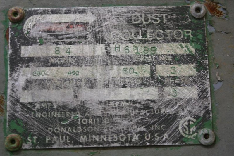 3HP TORIT/DONALDSON MODEL #84 DUST COLLECTOR: STOCK #65058