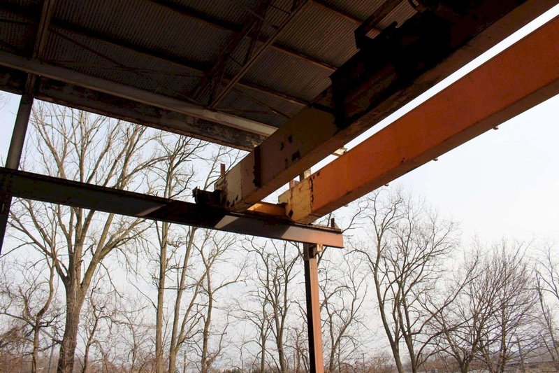 10 TON X 47'-9" SHAW BOX OVERHEAD BRIDGE CRANE GIRDERS - NO HOIST: STOCK #18256