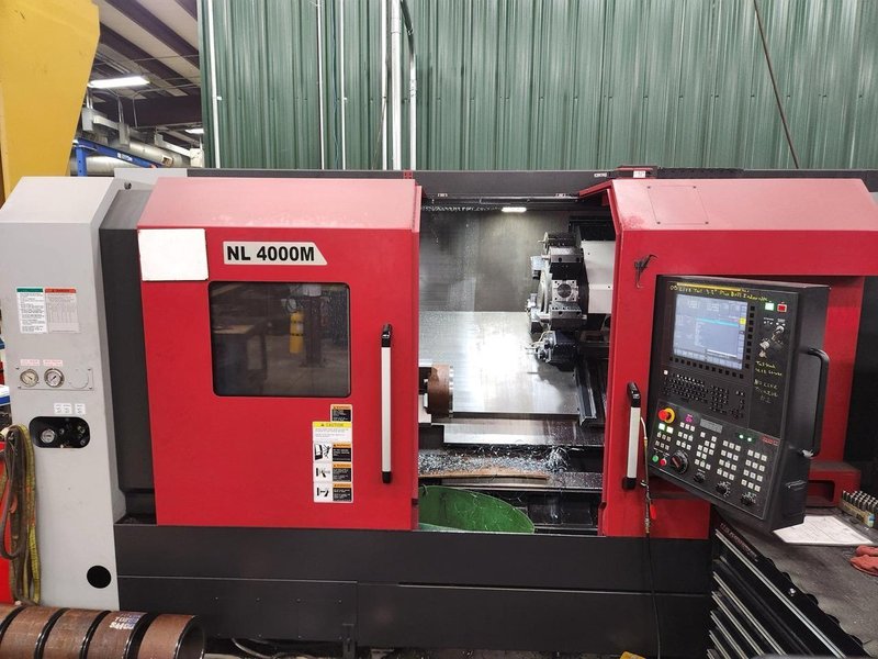 Smart NL4000M CNC Lathe, 2023 – 18″ Chuck, Live Tooling, Tailstock, Box Ways, Chip Conveyor