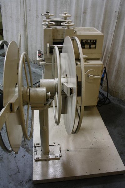 4.7' X 0.05 BRUDERER 19 ROLL STRAIGHTENER &amp; COIL REEL: STOCK #64789