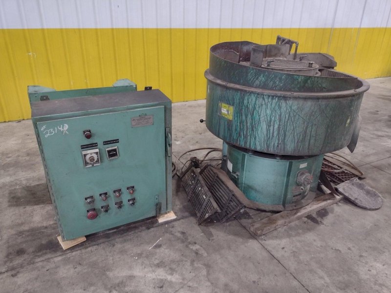 7 CUBIC FOOT X 48&quot; SWECO MODEL #FMD7LR VIBRATORY BOWL PARTS FINISHER: STOCK #23140