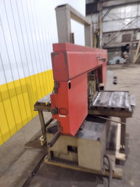 14" X 20.5" BOMAR MODEL #SL-520 SEMI-AUTOMATIC DUAL POST HORIZONTAL BAND SAW, 2003: STOCK #19577