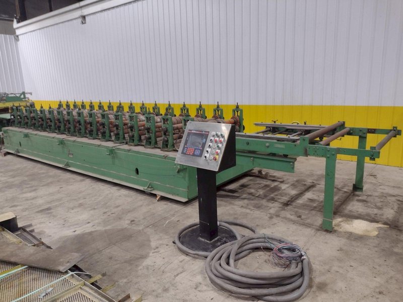 16 STAND X 4&quot; x 36&quot; WIDE R-PANEL ASC ROLLFORMER LINE WITH REEL &amp; CUT OFF, BECK CONTROLS: STOCK 21176