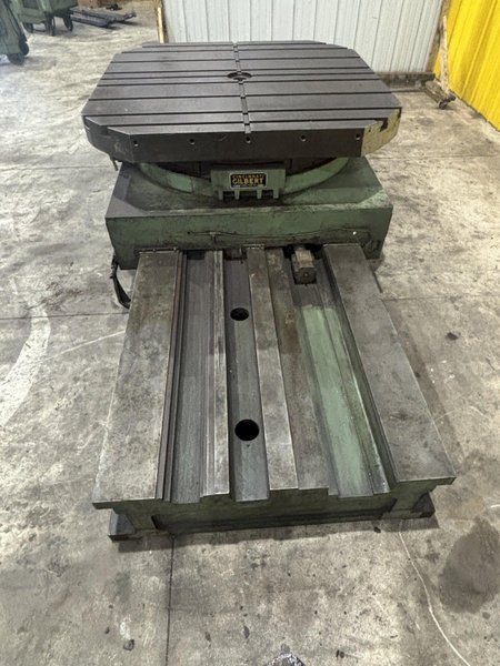 60&quot; X 60&quot; CINCINNATI GILBERT ROTARY TABLE W/ 60&quot; POWER TRAVEL: STOCK #23585