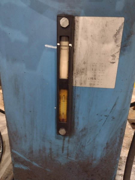 72" WIDE BEAM ENERPAC HYDRAULIC CLAMPING FIT-UP TACKING PRESS, FOR WELDING I-BEAMS: STOCK #20541