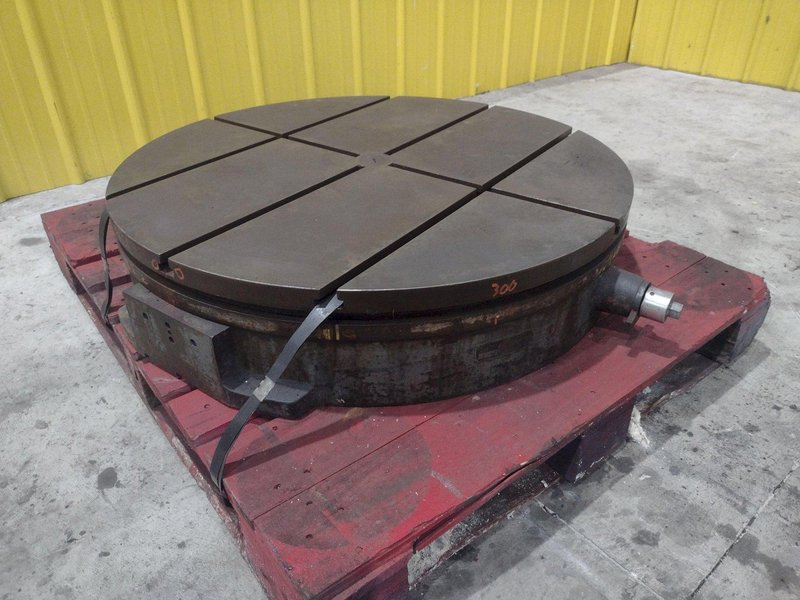 37&quot; ROUND TROYKE T-SLOTTED MANUAL POSITIONING ROTARY TABLE: STOCK #22457
