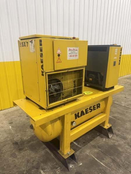 7.5 HP KAISER MODEL#SX7 AIR COMPRESSOR, TBH9 DRYER &amp; TANK 2006: YOBRO #24737