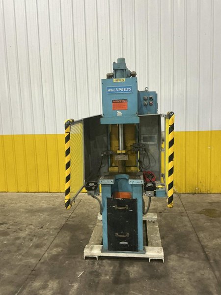 15 TON MULTIPRESS MODEL #FW4H-150M-C461 HYDRAULIC PRESS 12" STROKE : YOBRO #25895