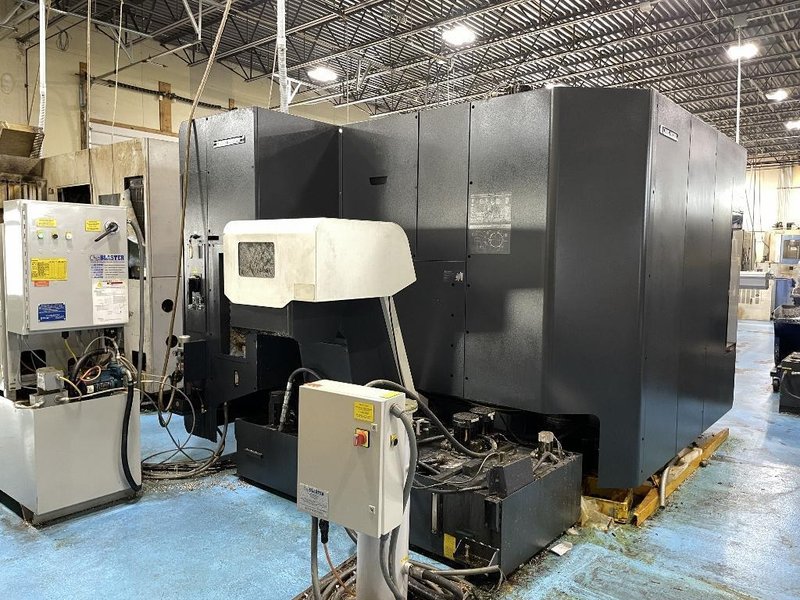 DMG Mori NHX5000 CNC Horizontal Machining Center with Pallet Changer, High Pressure Thru-Spindle Coolant, 60 Station Tool Changer,  15,000 RPM Spindle