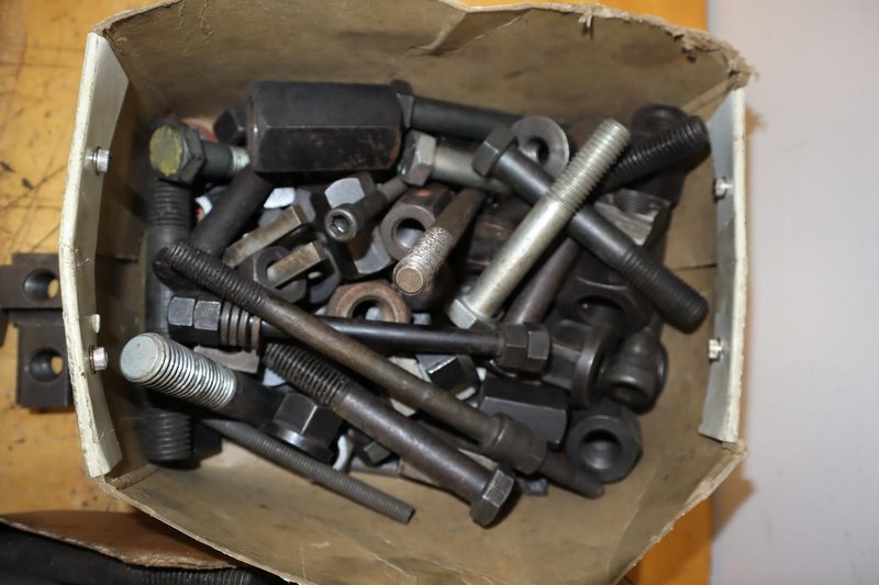 Clamp Down Hardware Assorted 1/2", 5/8", &amp; 3/4" Studs - Tnuts, Nuts, Clamps- Auction Item