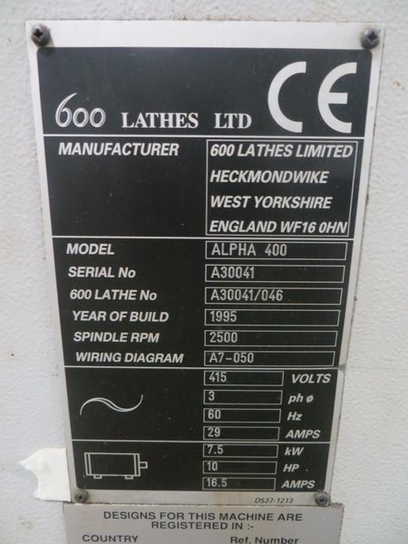 Harrison Alpha 400 15&quot; x 50&quot; CNC Engine Lathe- Auction Item