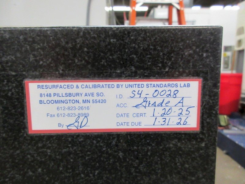 Granite Surface Plate, Black 36&quot;x24&quot;x4&quot; on Metal Stand- Auction Item