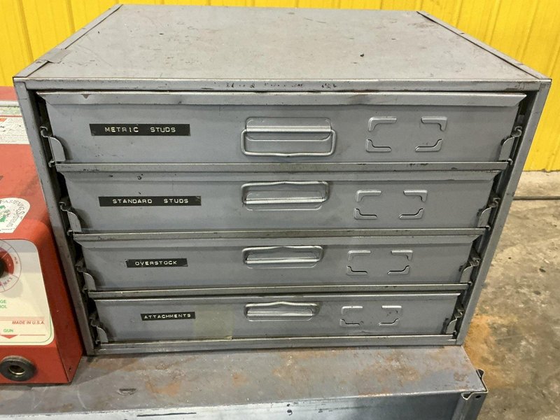 3/8" PRO-WELD MODEL #CD-512 STUD WELDER &amp; QUANTITY OF STUDS &amp; TOOLING: STOCK #22325