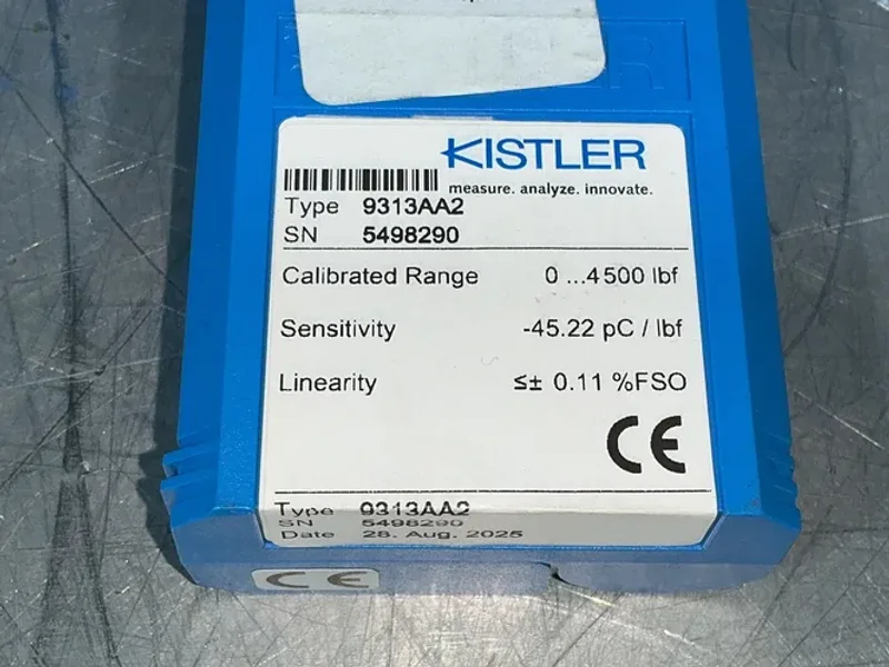 KISTLER 0-4500LBF RANGE PIEZOELECTRIC PRESS FORCE LOAD CELL  -  9313AA2