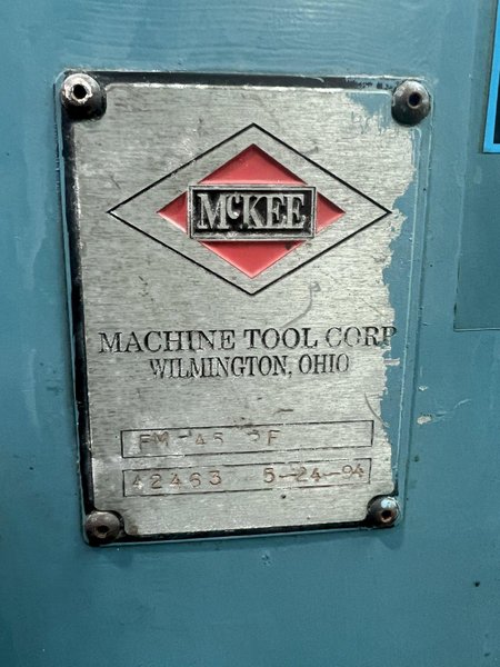 3 HIT MCKEE MODEL #FM-45-3F HYDRAULIC TUBE END FORMER: STOCK #18272