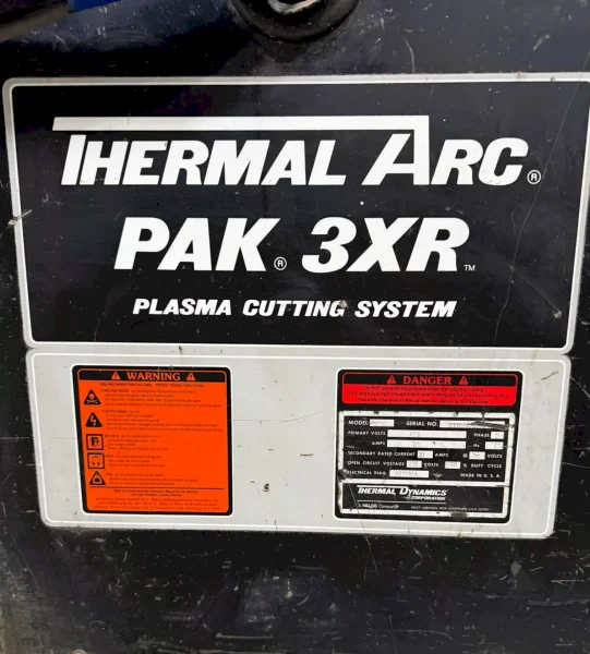 THERMAL DYNAMICS THERMAL ARC MODEL #PAK 3XR PLASMA CUTTING SYSTEM: YOBRO #25850