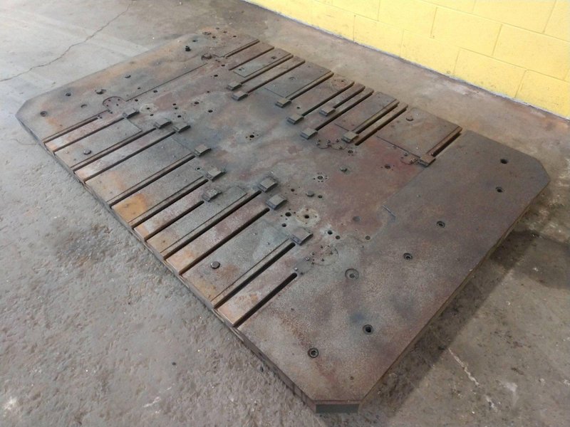 96&quot; X 60&quot; T-SLOTTED BOLSTER PLATE / LAYOUT SURFACE PLATE: STOCK #12680